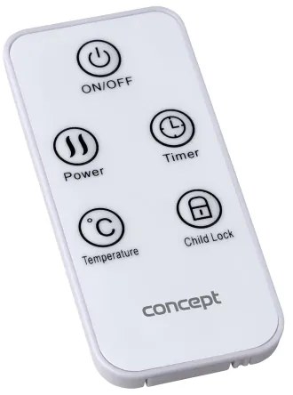 Concept KS4010 - Termoconvettore elettrico 2000W IP24 nero+telecomando