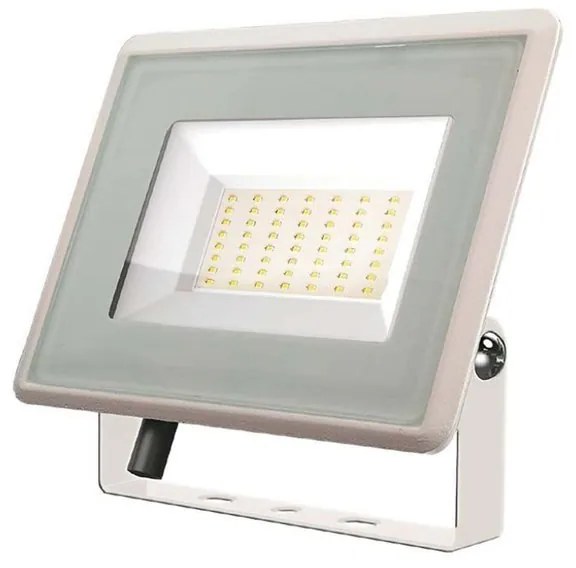 Faro Led Flood Light 200W 17600lm IP65 Slim 400x333x33mm Carcassa Bianca Luce 4000K SKU-6735