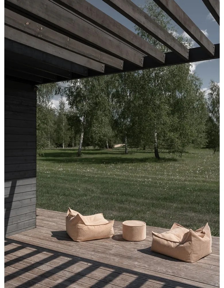 Pouf a sacco per bambini marrone chiaro con rivestimento in velluto a coste Chair – Wigiwama