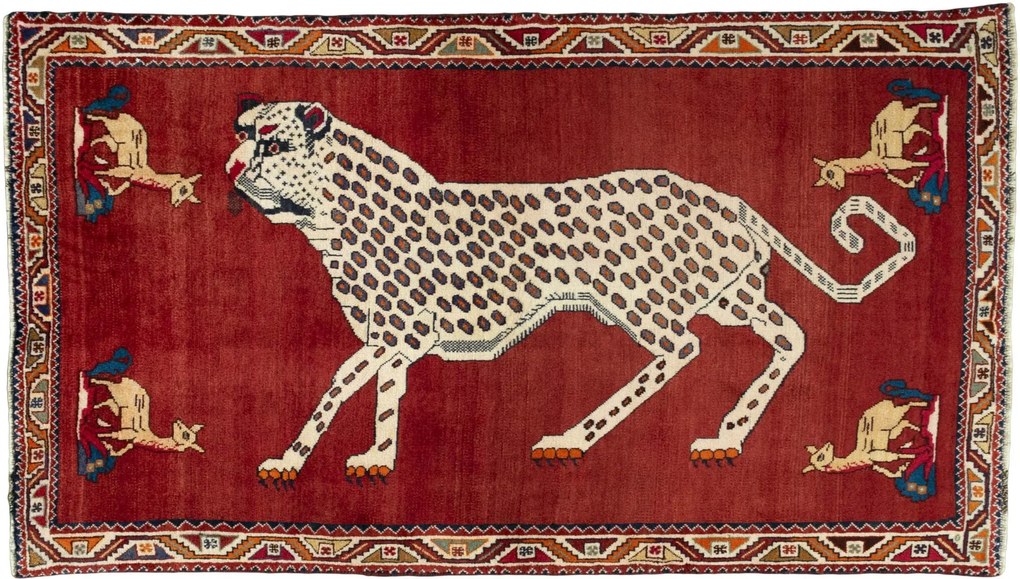 Gabbeh Tappeto 120 x 210 Rosso (Iran) Annodato A Mano
