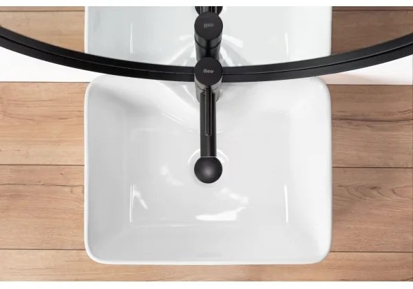 REA-U6524 - Lavabo da appoggio KELLY 38x49 cm ceramica/bianco lucido