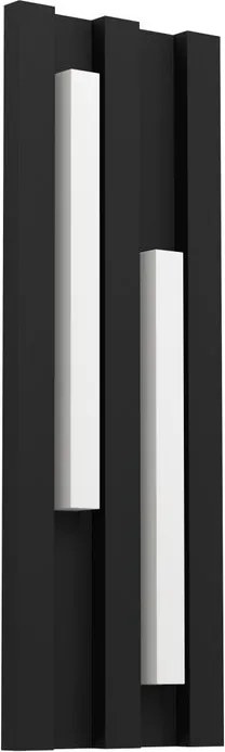 Applique LED moderno da esterno Fandina nero IP54, luce bianco caldo 1000 lumen, EGLO