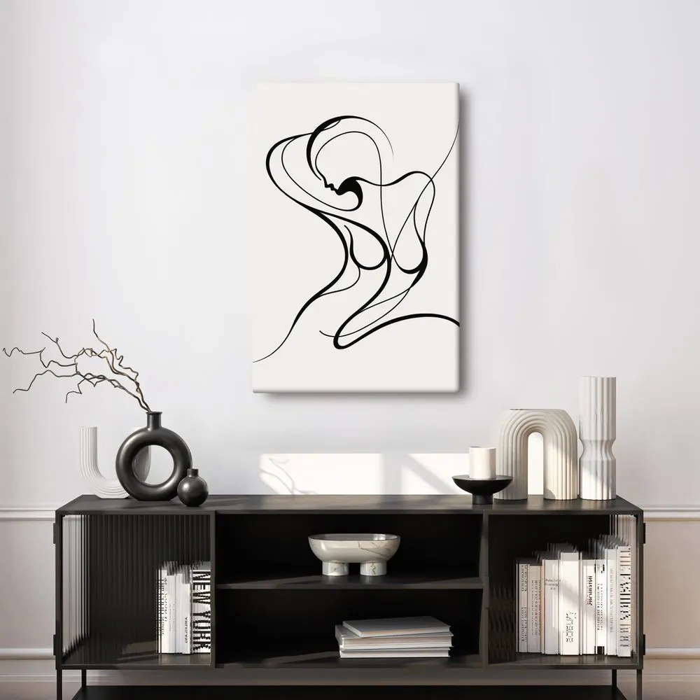 Quadro su tela – Linea astratta di donna