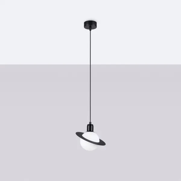 Sollux SL.1358 - Lampadario a sospensione con filo HYPERION 1xG9/8W/230V nero