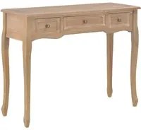 280047 Dressing Console Table with 3 Drawers Brown