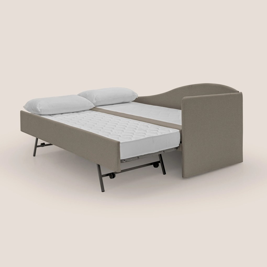 Nolo Divano duplex con doppio letto in tessuto simil cotone impermeabile T13 tortora