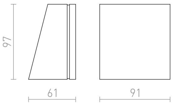 RED -Design Rendl-R10399- Applique da esterno LED GIGI LED/3,3W/230V IP65