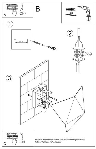 Applique SOLIDO 2xG9/40W/230V bianco