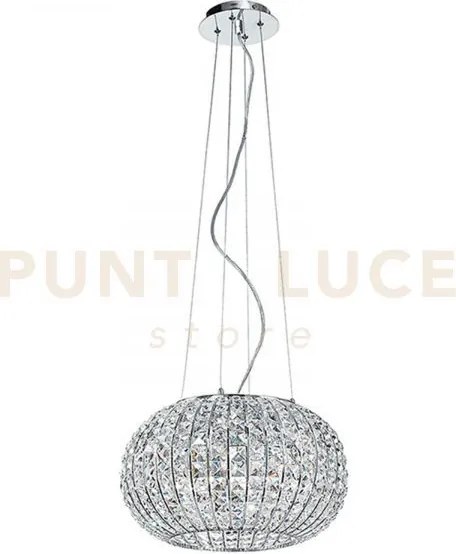 Lampadario a sospensione concert cromo 5 luci attacco e27 45x135cm ...