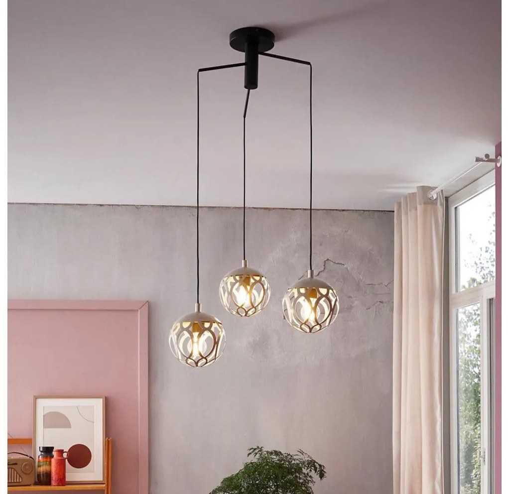 Eglo 99073 - Lampadario a sospensione con filo MIRTAZZA 3xE27/60W/230V