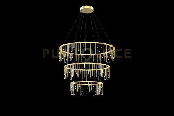 Lampada a sospensione scintilla, ottone, led 64,8w, lumen 5508, 300...