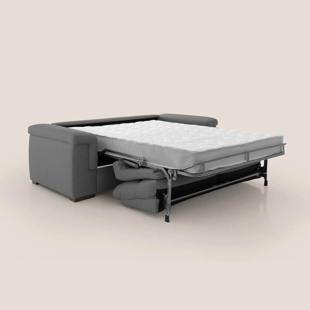 Magnolia divano letto con materasso alto 18 cm morbido schienale alto in tessuto smacchiabile T05 antracite