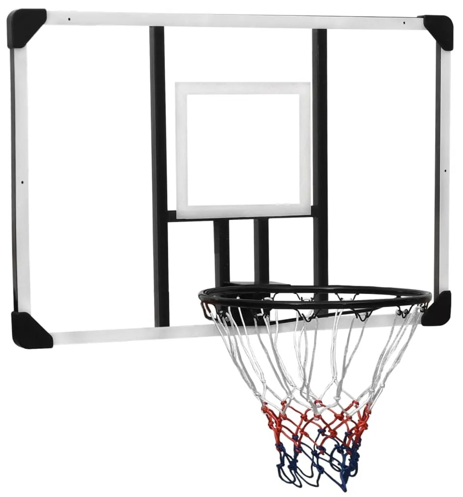 Tabellone Pallacanestro Trasparente 106x69x3 Cm Policarbonato /