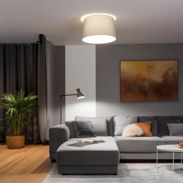 Brilagi - Plafoniera LED CERIA 1xE27/40W/230V Ø 45 cm, grigio