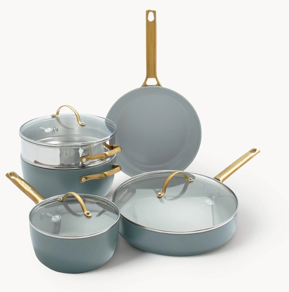 Batteria di pentole con rivestimento antiaderente Padova 10 pz