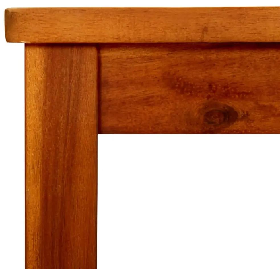 Tavolino da giardino 85x85x45 cm in legno massello di acacia