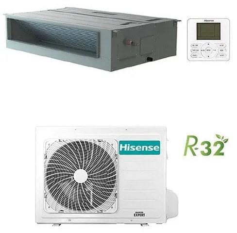 Climatizzatore Condizionatore Hisense Canalizzabile Serie Super R32 18000 btu ADT52UX4RCL8 inverter Classe a++/a+