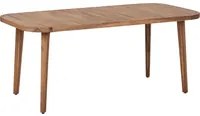 Tavolo da pranzo da giardino per esterni 180 x 90 cm in legno massiccio di acacia stile rustico