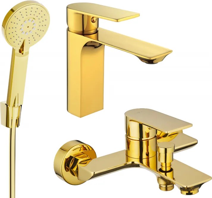 Mexen Alexa R40 set da bagno, dorato - 71203R40-50