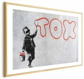 Poster - Toxic Cornice d'oro con margine 42x29.7