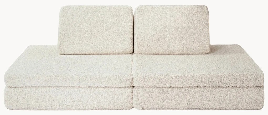 Divano da gioco componibile fatto a mano per bambini in teddy Mila