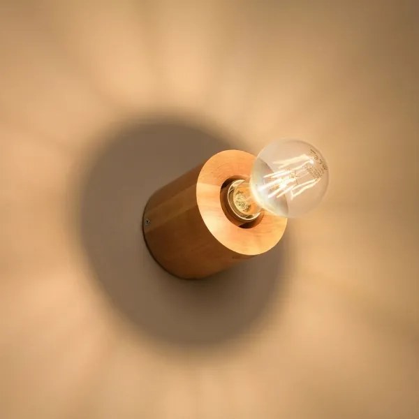 Sollux SL.0673 - Applique SALGADO 1xE27/60W/230V legno