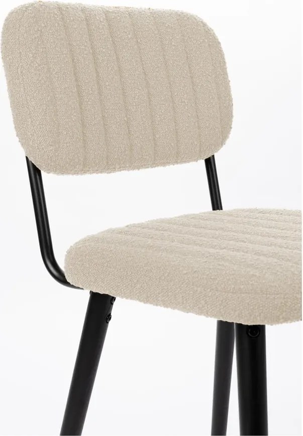 Sedia da pranzo color crema Jake – White Label