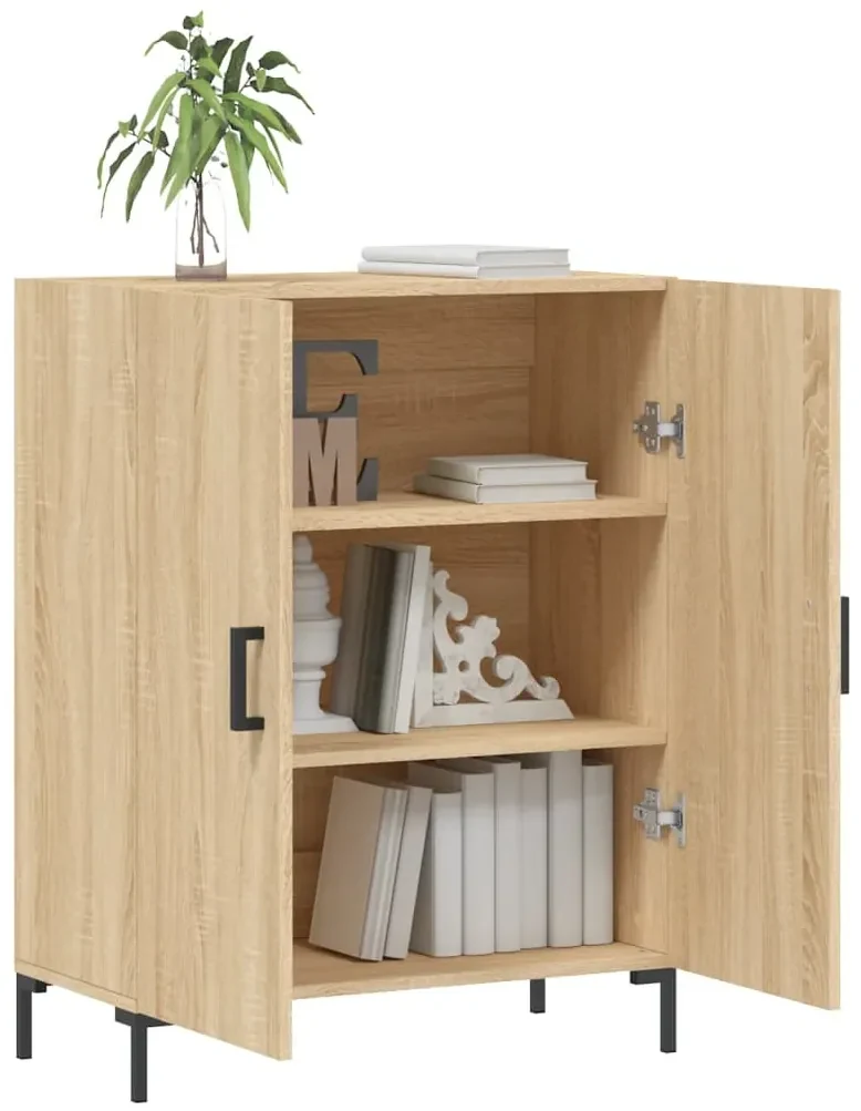 Credenza rovere sonoma 69,5x34x90 cm in legno multistrato