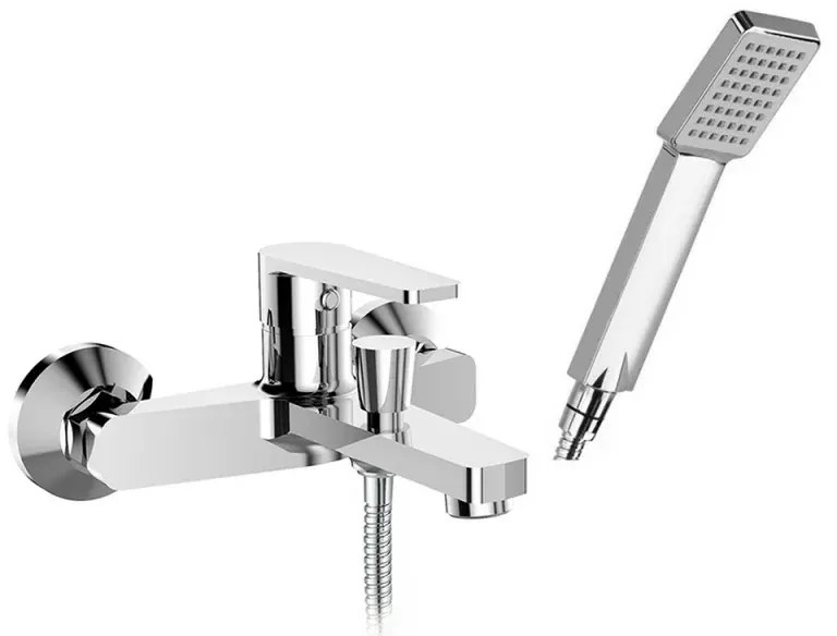 Miscelatore vasca con duplex cromato serie Recta