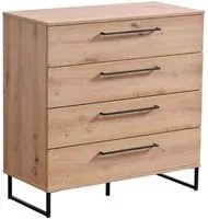 cassettiera moderna 4 cassetti cm 91,5 x 42 x 92,5 h - ZENWOOD