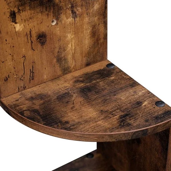 Mensola angolare da parete SNAKE marrone