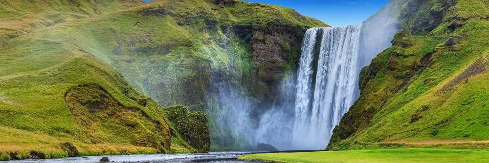 Quadro su tela – Cascata iconica in Islanda