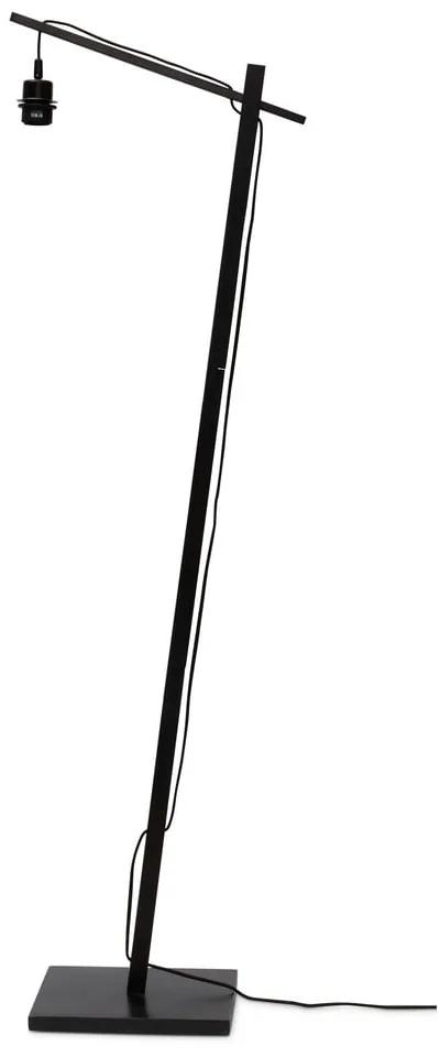 Lampada da terra nera con paralume in rattan (altezza 150 cm) Tanami - Good&amp;Mojo