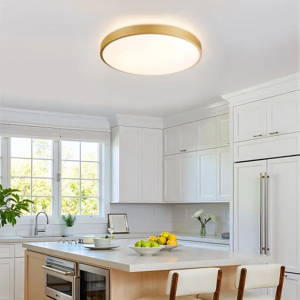 Brilagi - Lampada LED dimmerabile GLASS POOL DOUBLE LED/60W/230V 50 cm dorata + telecomando