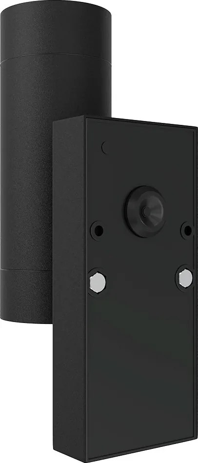 Applique Bidirezione GU10 con Sensore Crepuscolare IP65 - Nera