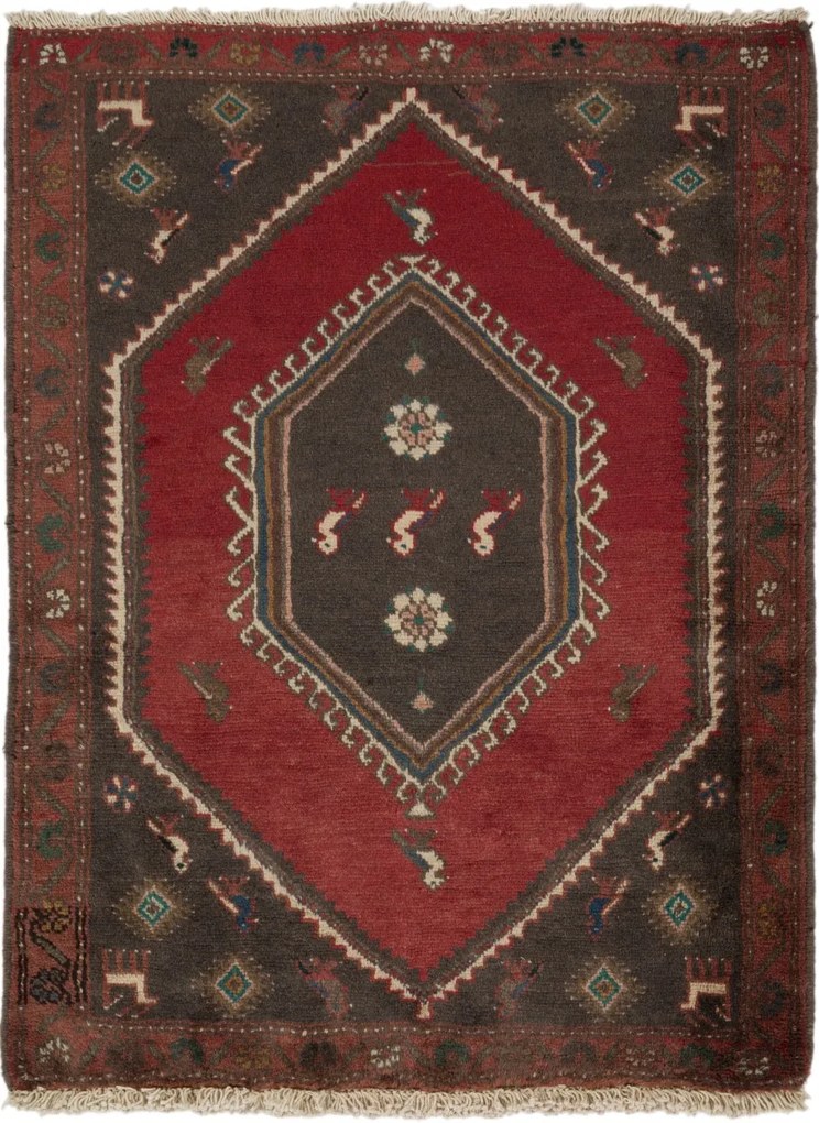 Persian Tappeto 90 x 120 (Iran) Annodato A Mano