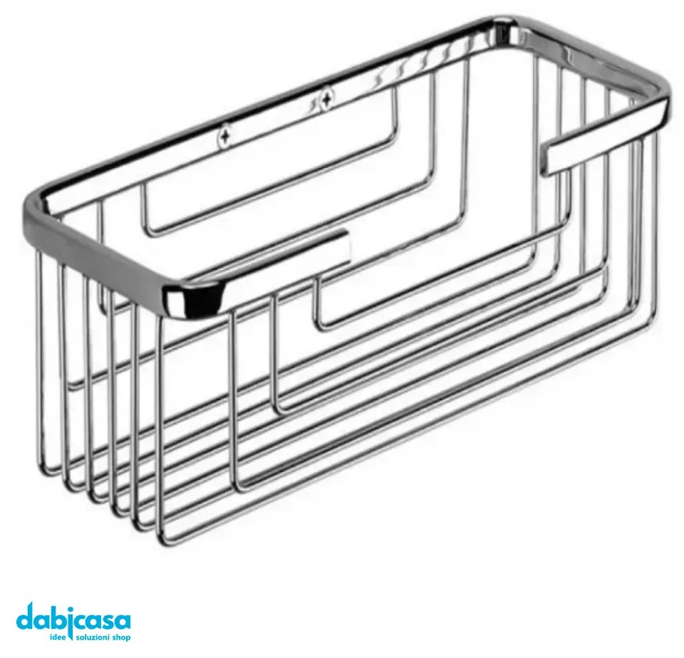 GEDY "PORTA OGGETTI" IN FILO CROMO PER DOCCIA CROMO LUCIDO