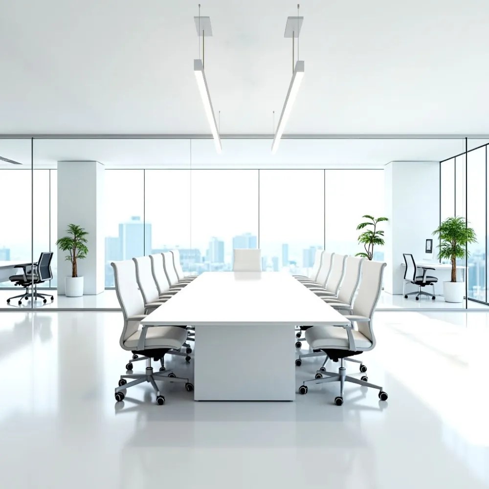 Lampada Lineare LED a Sospensione 65W 200cm bianca con driver Philips Colore Bianco Variabile CCT