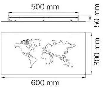 Wofi 4556.01.50.9600 - Applique decorativa LED LINDA LED/26W/230V 3000K