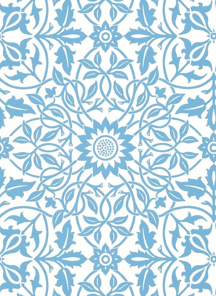 Morris & Co Carta da parati Simply St James Ceiling - China Blue