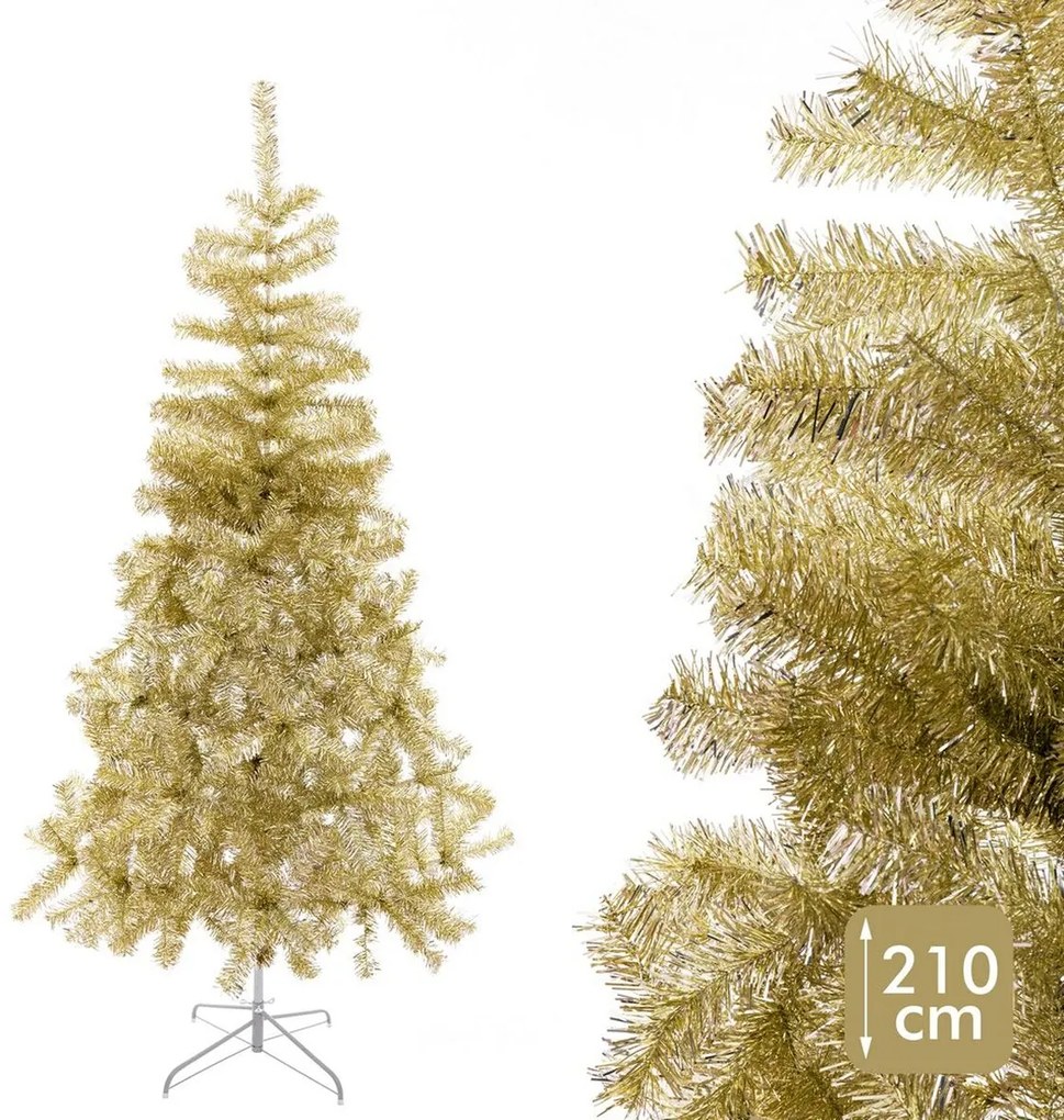 Albero di Natale Oro Dorato Metallo Plastica 110 x 110 x 210 cm