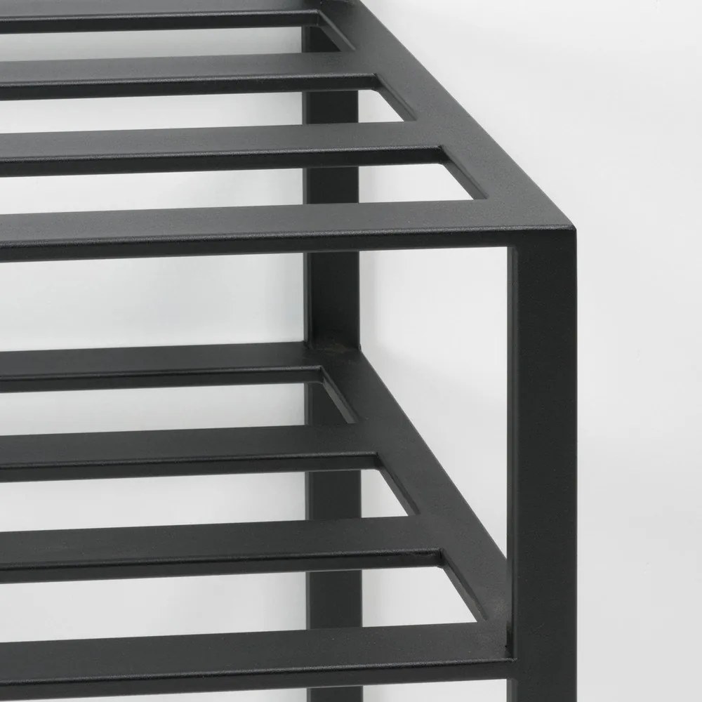 Set di mobili da ingresso nero in metallo 70x178x29 cm Ivar – Spinder Design