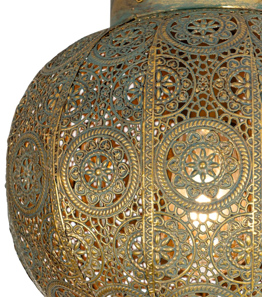 Plafoniera smart oro con verde 28,5 cm incl. WiFi A60 - Baloo