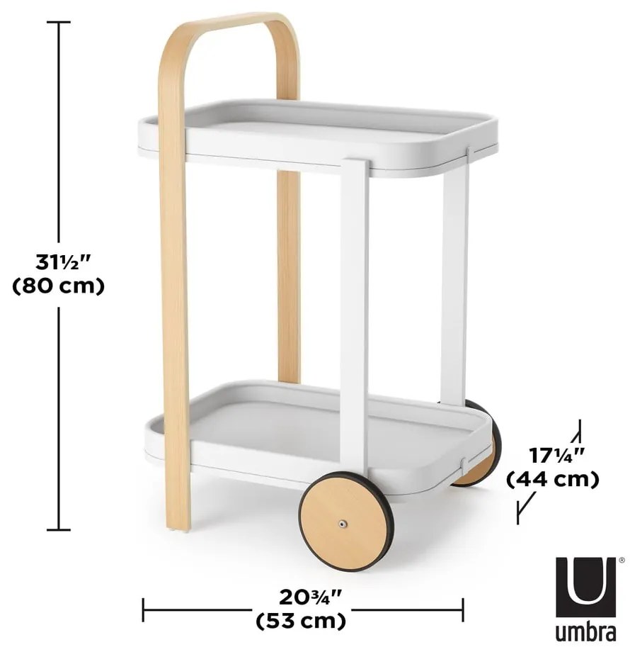 Tavolo da portata su rotelle 44x53 cm Bellwood - Umbra