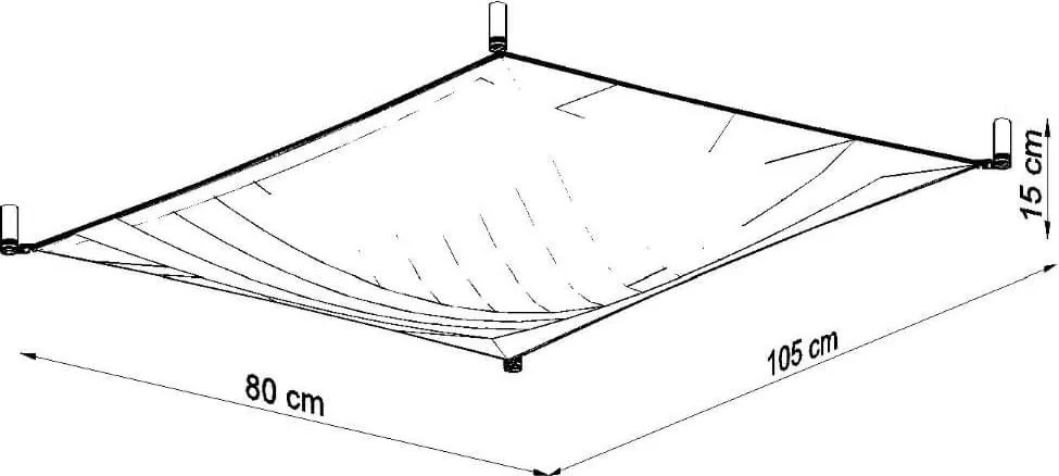Lampada da Soffitto in Tessuto 2xG13 85W LUNA 1 Bianca