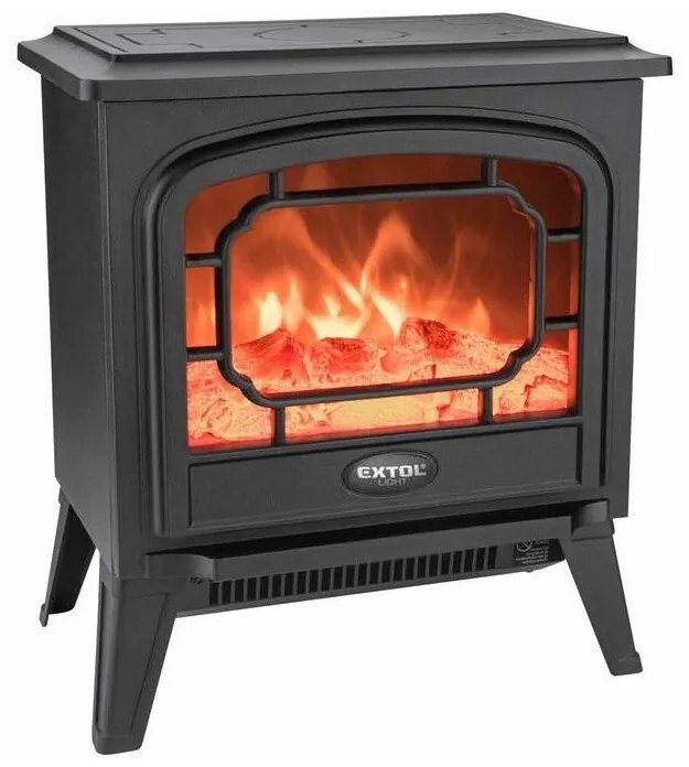 Extol - Caminetto elettrico a LED con riscaldamento LED/1800W/230V 40,6x35,5 cm