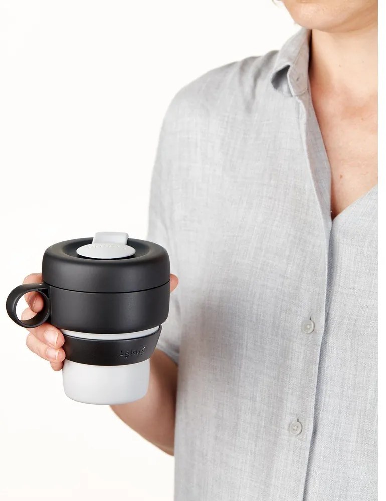 Tazza termica nera 400 ml To Go – Lékué