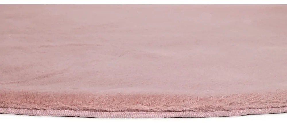 Tappeto rosa , Ø 120 cm Fox Liso - Universal