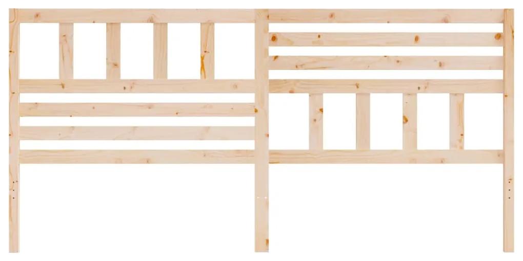 Testiera per letto 186x4x100 cm in legno massello di pino