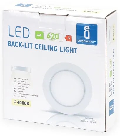 Aigostar - LED Plafoniera LED/6W/230V diametro 12,3 cm 4000K bianco